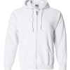 Custom Full-Zip Hooded Sweatshirt For Woman