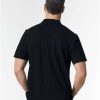 Custom Polo Shirt Black For Man Back