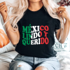 Playera negra personalizada México Lindo y Querido para mujer
