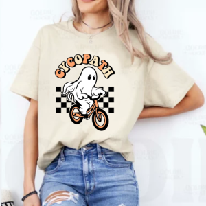 custom halloween cycopath natural t-shirt