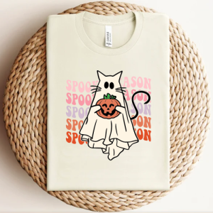 custom halloween spooky season v4 natural color t-shirt new