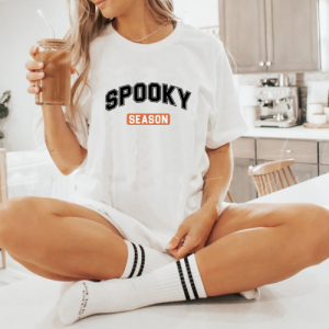 custom halloween spooky season v6 white t-shirt new