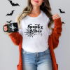 custom halloween spooky vibes only white t-shirt