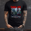 Custom Black Shirt Red Thug Life Michael Myers, Jason, Frankstein, It, Freddy Front