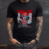 Custom Black Shirt Red Thug Life Michael Myers, Jason, Freddy, It Front