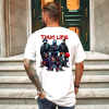 Custom Black Shirt Thug Life Michael Myers, Jason, Scary Movie Red Back