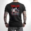Custom Black T-Shirt Red Thug Life Michael Myers, Jason, Freddy,It Back