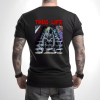 Custom Black T-Shirt Red Thug life Beetlejuice Back