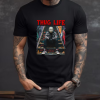 Custom Black T-Shirt Red Thug life Jason Front