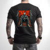 Custom Black T-Shirt Thug life Michael Myers Back