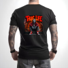 Custom Black T-Shirt Thug life Scream Back