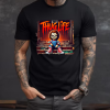 Custom Black T-Shirt Thug life chucky Front