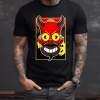 Custom Halloween Homero Demon Black Front T-Shirt