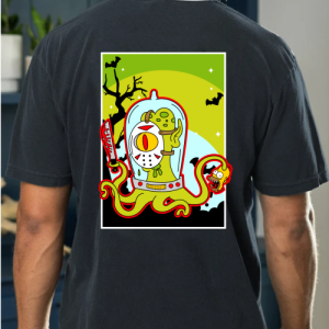 Custom Halloween Kang Killer Black Back T-Shirt