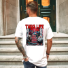 Custom White Shirt Red Thug Life Michael Myers, Jason, Freddy, It Back