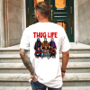Custom White Shirt Thug Life Michael Myers, Jason, Scary Movie, Freddy, Chucky, Freddy Red Back