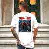 Custom White T-Shirt Red Thug life Freddy Back