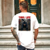Custom White T-Shirt Red Thug life Michael Myers Back