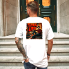 Custom White T-Shirt Thug life Freddy Back