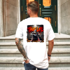 Custom White T-Shirt Thug life It Back
