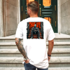 Custom White T-Shirt Thug life Michael Myers Back