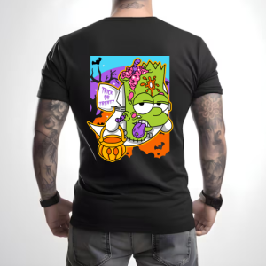 Diseño De Playera Negra Personalizada Ghost Bart Mask Para Hombre Back