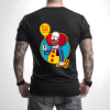 Diseño De Playera Negra Personalizada Halloween Homer IT Para Hombre Back