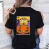 Diseño De Playera Negra Personalizada Halloween Pumpkin Maggie Para Mujer Back