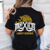 Playera Negra Personalizada México Lindo y Querido Dorado con Aguila Para Mujer Back