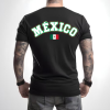 Playera Negra Personalizada México Para Hombre Back