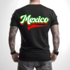 Playera Negra Personalizada Mexico Para Hombre Backpng