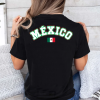 Playera Negra Personalizada México Para Mujer Back