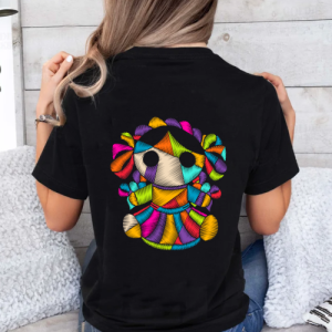 Playera Negra Personalizada Muñeca LeLe Mujer Back