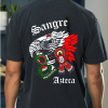 Playera Negra Personalizada Sangre Azteca Para Hombre Back