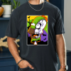 custom halloween homero zombie black front t-shirt