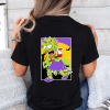 custom halloween lisa zombie black back t-shirt