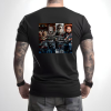 Black T-Shirt Freddy Krueger It Jason Chucky Prision back