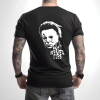 Custom Black T-Shirt Evil Never Dies Back