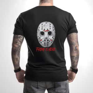 Custom Black T-Shirt Friday Is Here Back