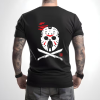 Custom Black T-Shirt Jason RedMoon Back