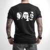 Custom Black T-Shirt Michael Myers, Freddy, Jason White Back
