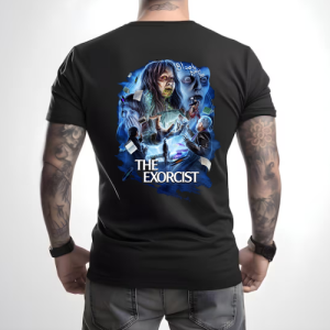 Custom Black T-Shirt The Exorcist Back