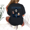 Custom Black T-shirt Ghostface GIRL Back