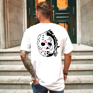 Custom White T-Shirt JasonMichael Back