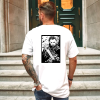 Custom White T-Shirt Michael Myers BlackWhite Back