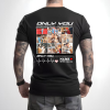 Black T-shirt for man only you collage back
